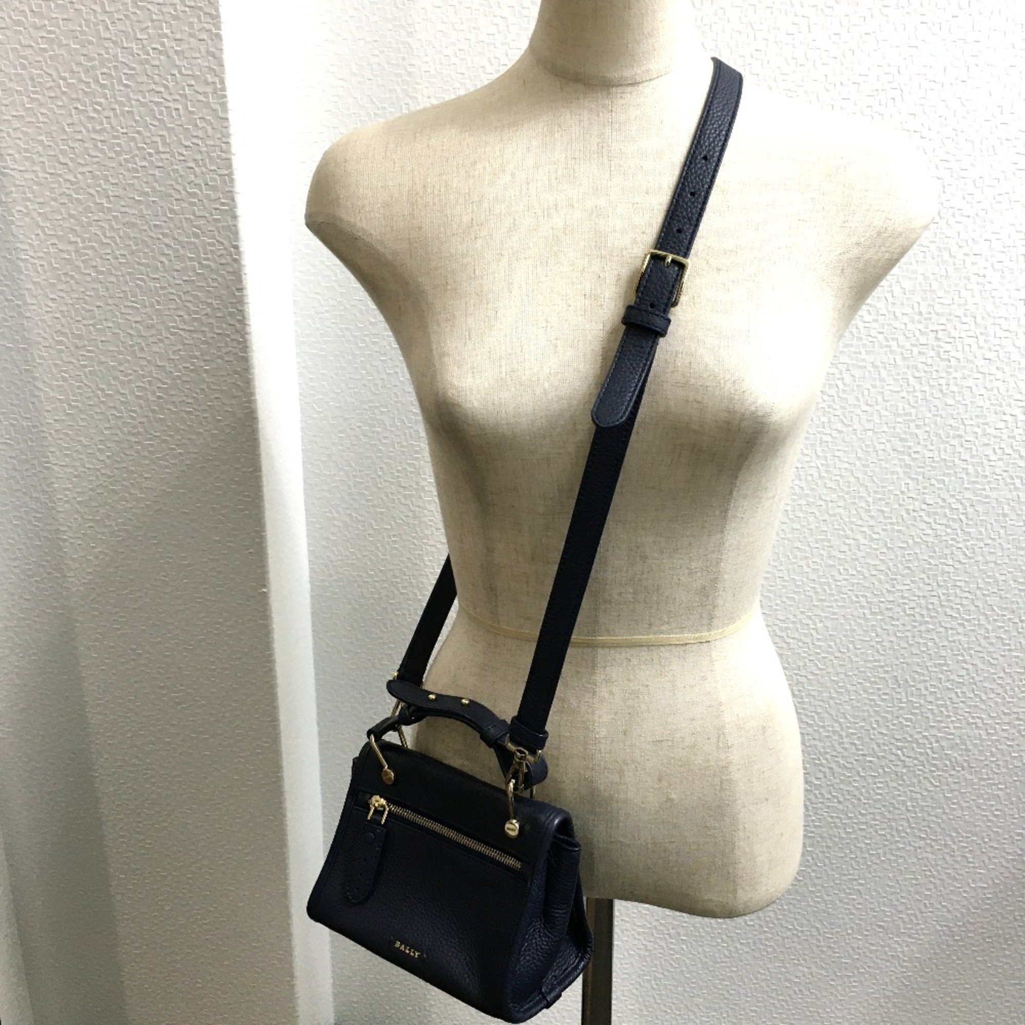 Barry logo Bag 2WAY Shoulder Bag Navy