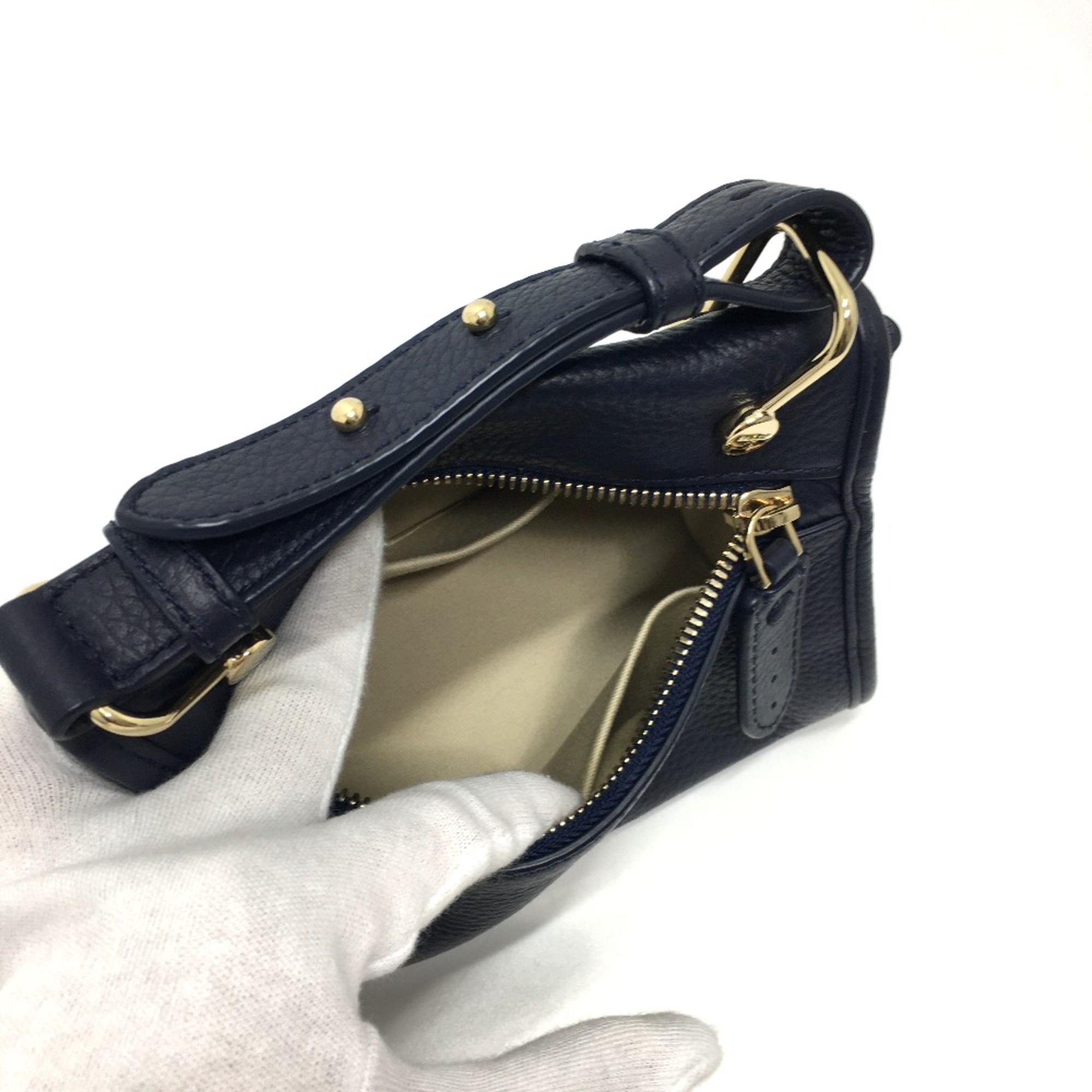 Barry logo Bag 2WAY Shoulder Bag Navy