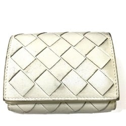 BOTTEGA VENETA Intrecciato Tiny Trifold wallet White