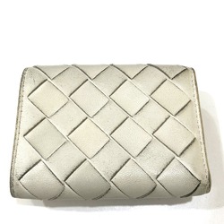 BOTTEGA VENETA Intrecciato Tiny Trifold wallet White