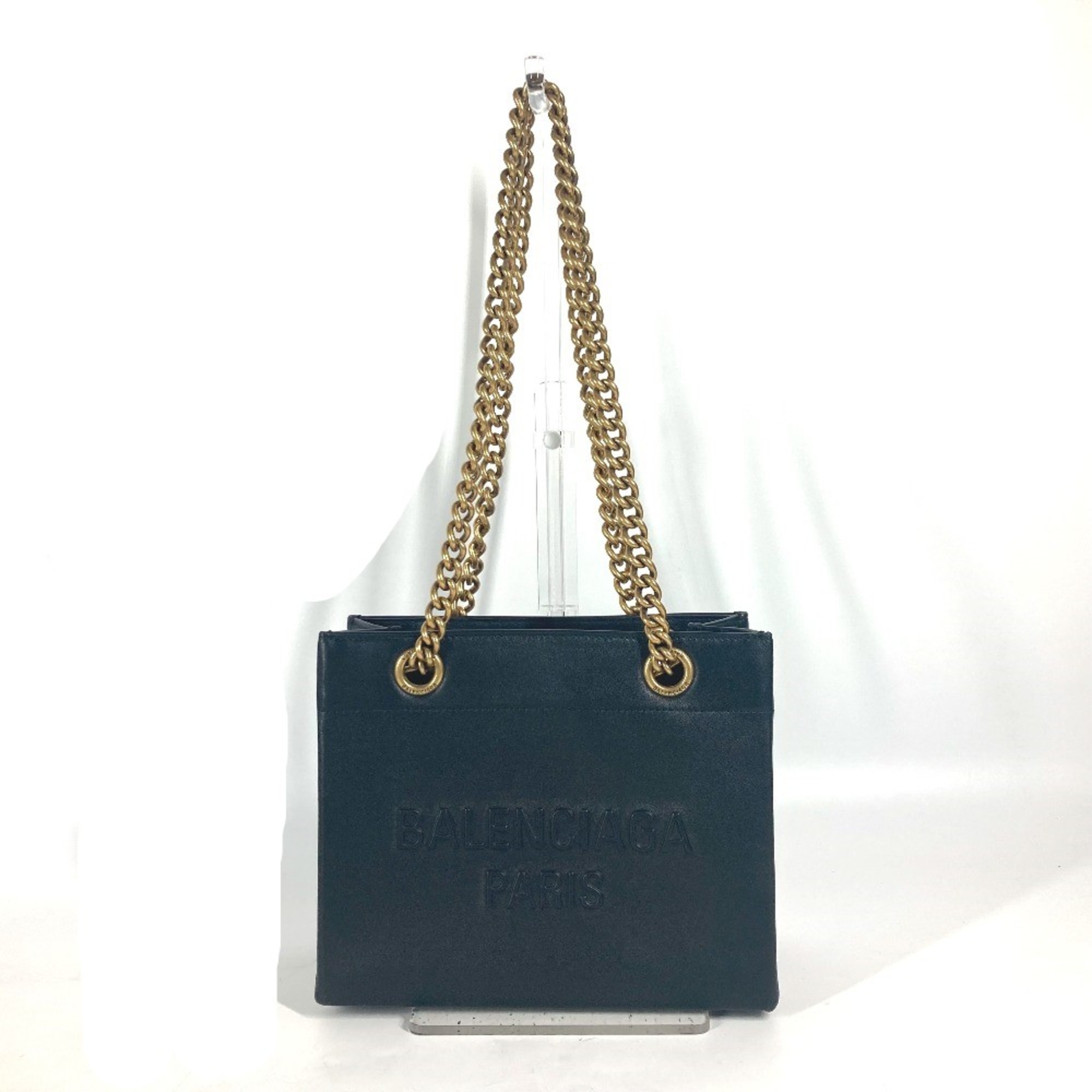 Balenciaga 760012 logo Chain Shoulder Bag Shoulder bag Tote Bag Black eLADY Globazone