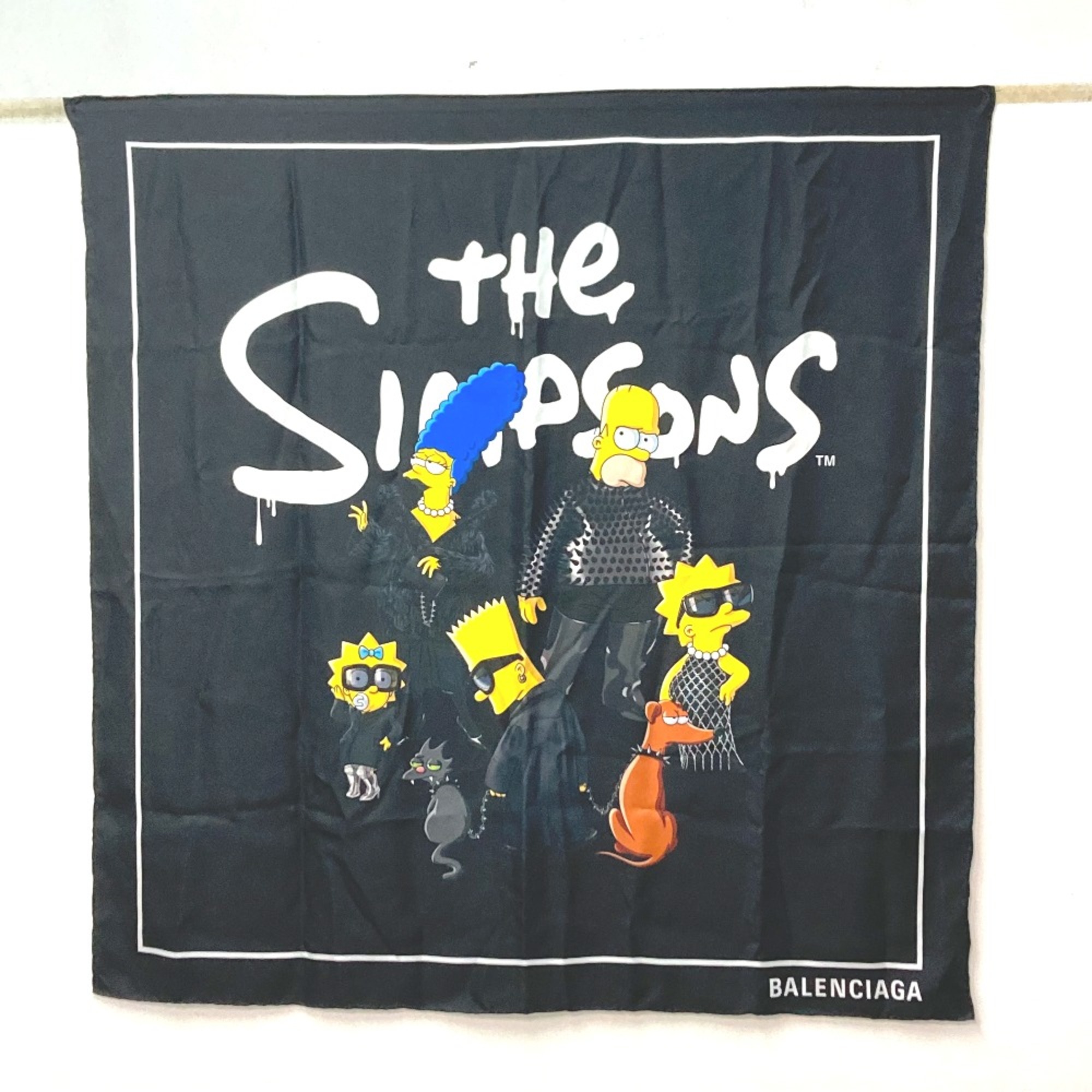 Balenciaga THE SIMPSONS Simpsons collaboration Scarf Black