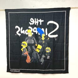 Balenciaga THE SIMPSONS Simpsons collaboration Scarf Black