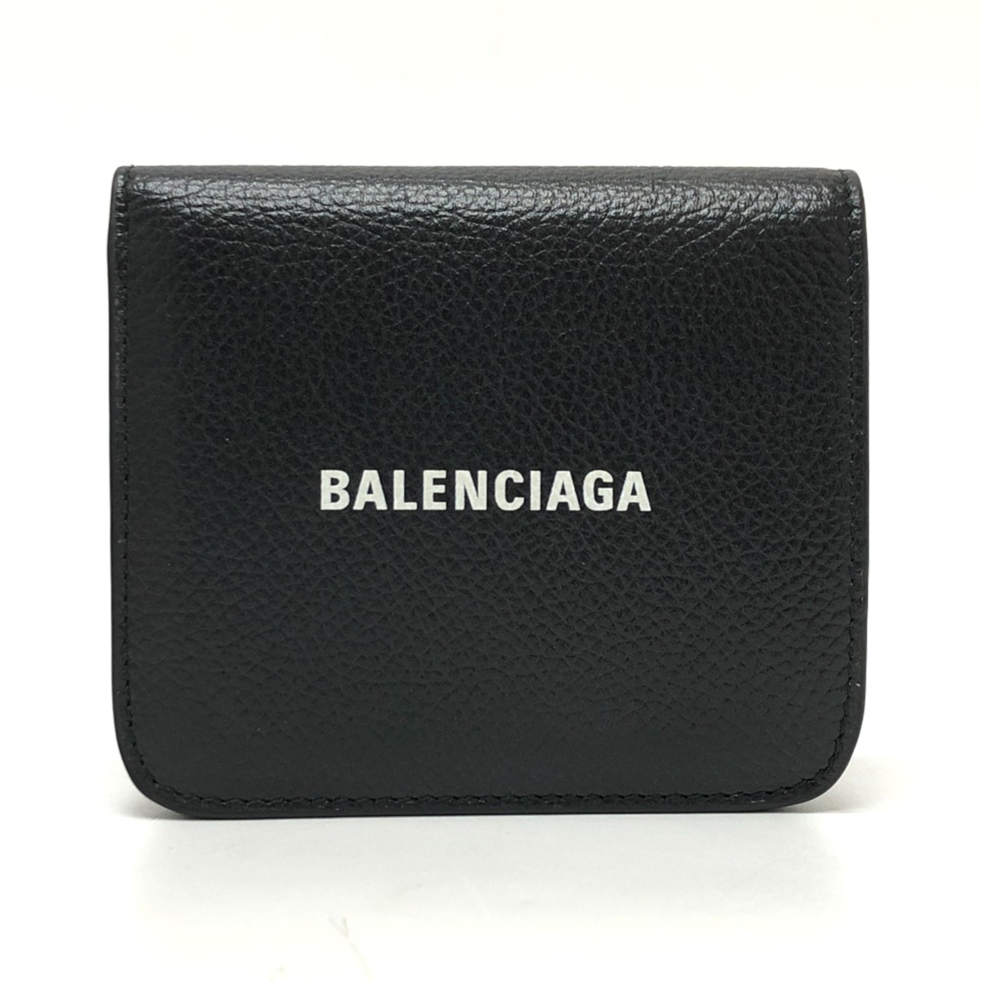 Balenciaga 594216 Compact wallet short wallet Folded wallet Black GoldHardware