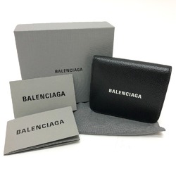 Balenciaga 594216 Compact wallet short wallet Folded wallet Black GoldHardware