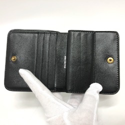 Balenciaga 594216 Compact wallet short wallet Folded wallet Black GoldHardware