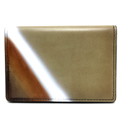 Berlutti Gradation Business Card Holder Pass Case Folded Card Case Beige