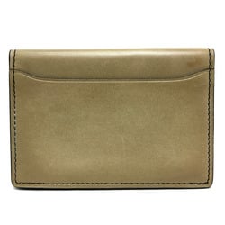 Berlutti Gradation Business Card Holder Pass Case Folded Card Case Beige