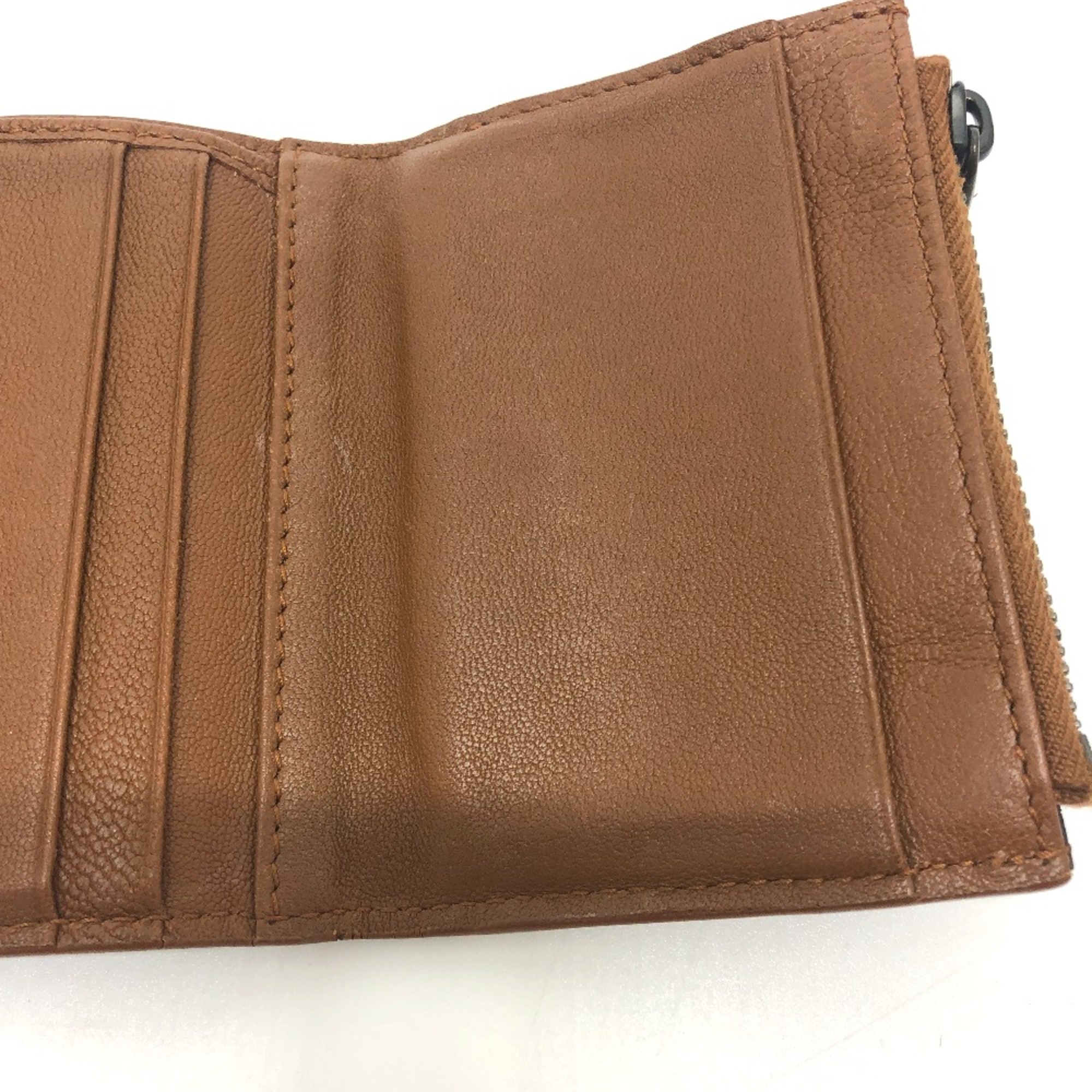 BOTTEGA VENETA Intrecciato Saif Trifold wallet Brown