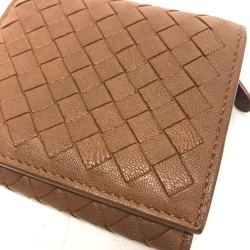 BOTTEGA VENETA Intrecciato Saif Trifold wallet Brown