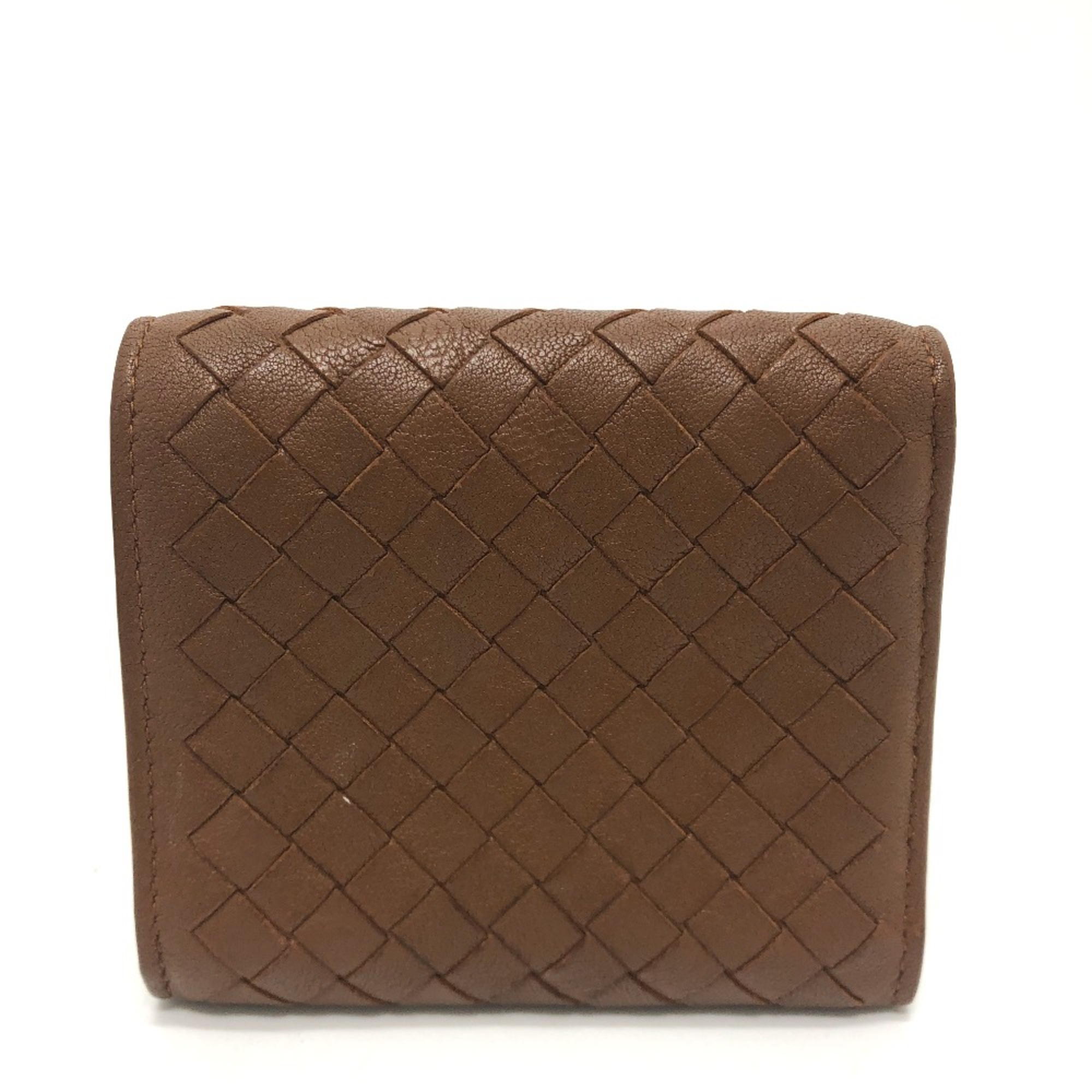 BOTTEGA VENETA Intrecciato Saif Trifold wallet Brown