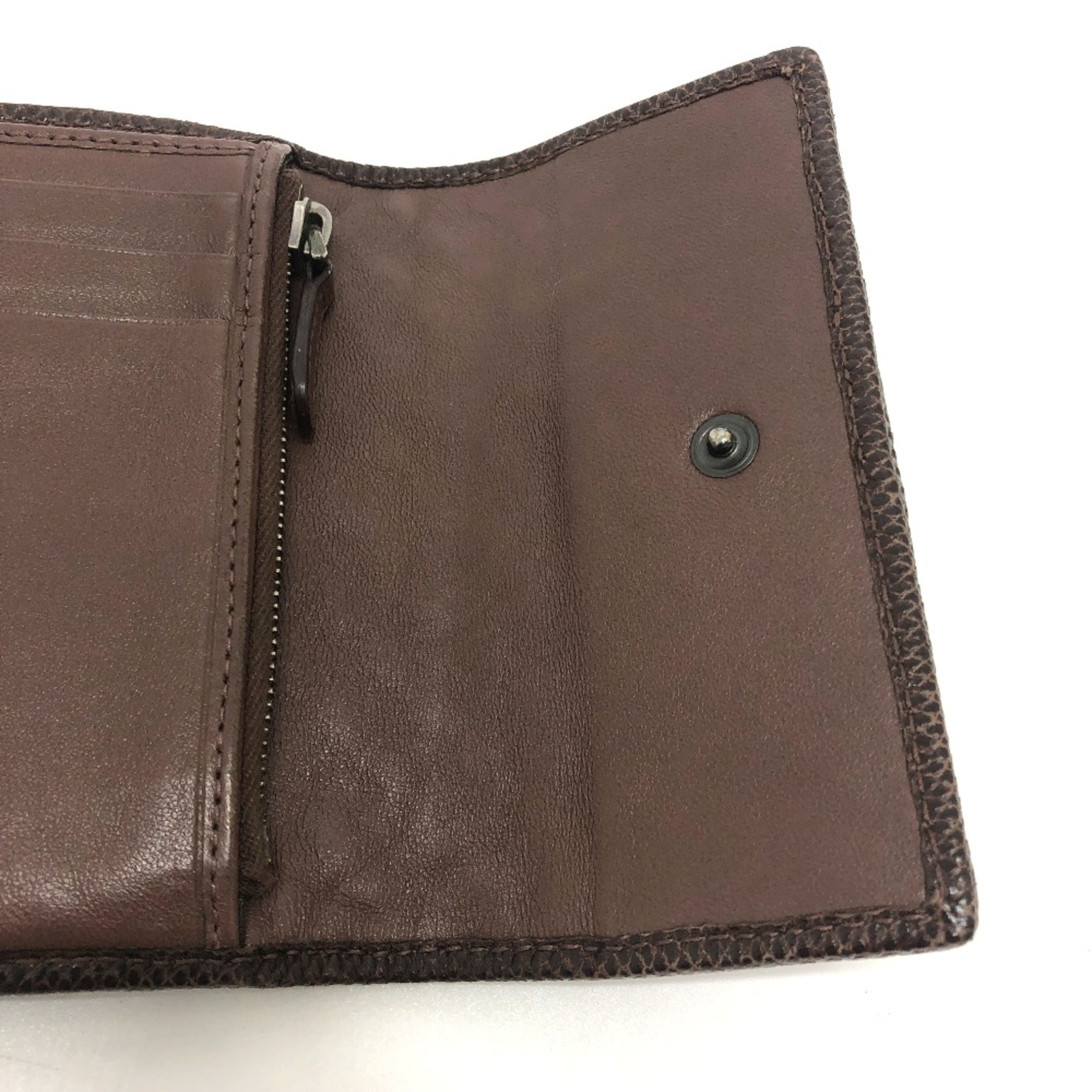 BOTTEGA VENETA Intrecciato Saif Trifold wallet Brown