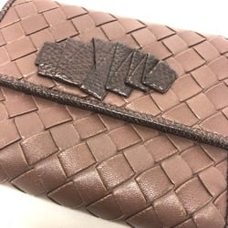 BOTTEGA VENETA Intrecciato Saif Trifold wallet Brown