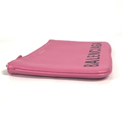 Balenciaga 545773 logo pouch bag Clutch bag pink Black