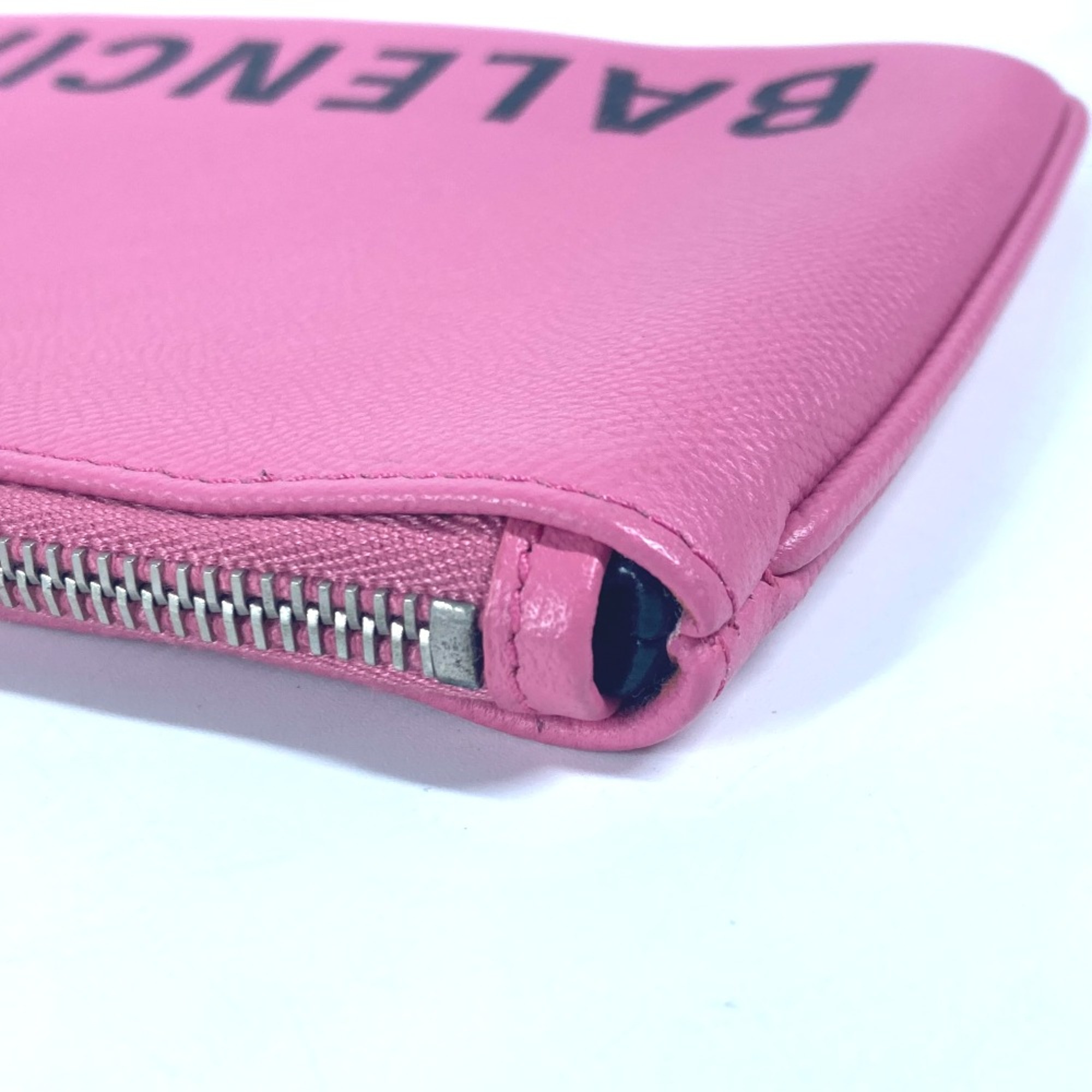 Balenciaga 545773 logo pouch bag Clutch bag pink Black