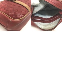 BOTTEGA VENETA 156597 Intrecciato Bag Hand Bag Red Brown Red