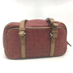 BOTTEGA VENETA 156597 Intrecciato Bag Hand Bag Red Brown Red