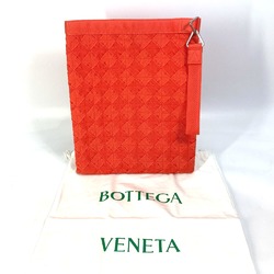 BOTTEGA VENETA 667060 Intrecciato Bag pouch with strap Clutch bag Orange