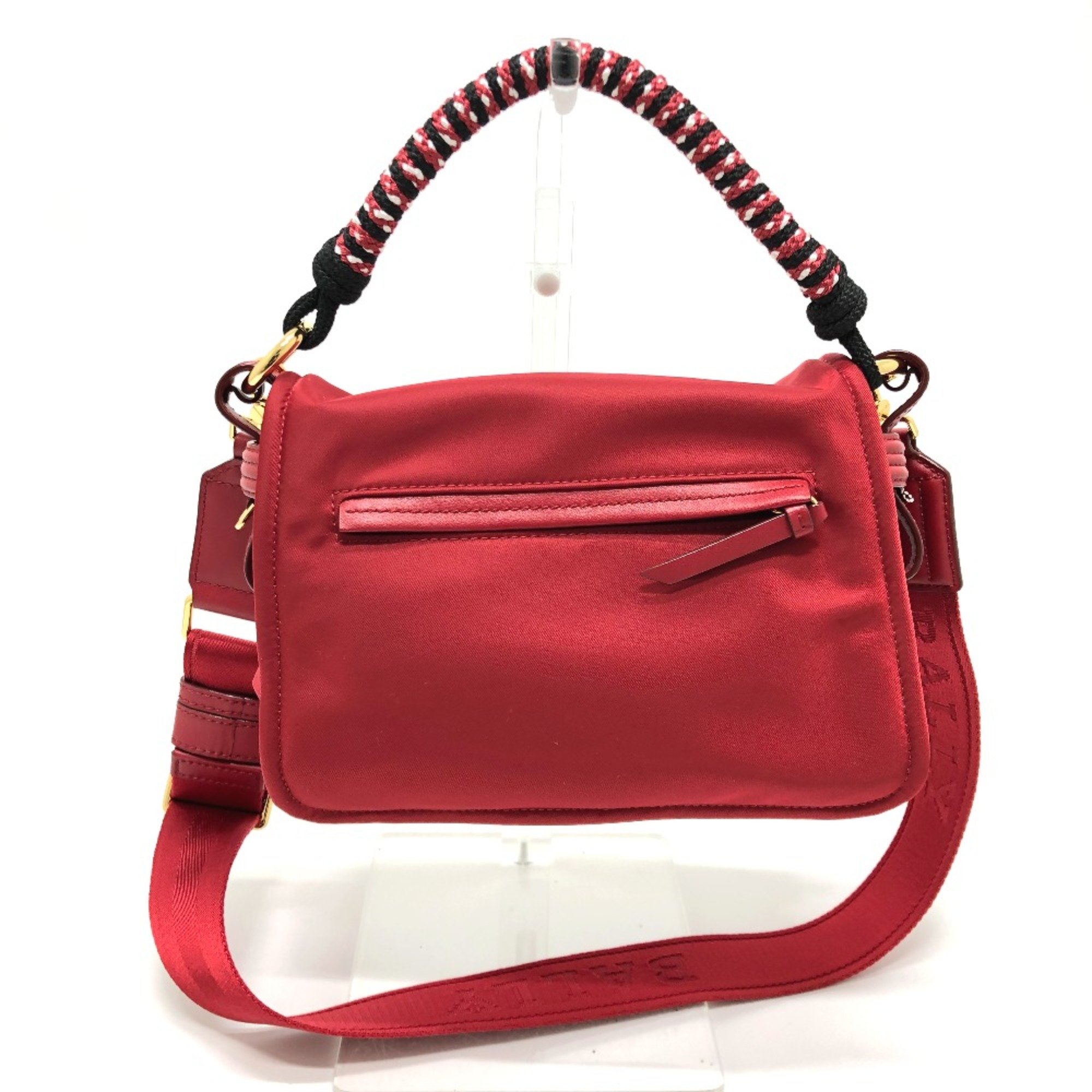 Barry Bag 2WAY Hand Bag Red GoldHardware