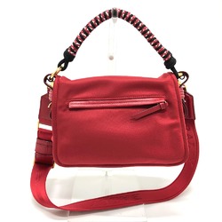 Barry Bag 2WAY Hand Bag Red GoldHardware