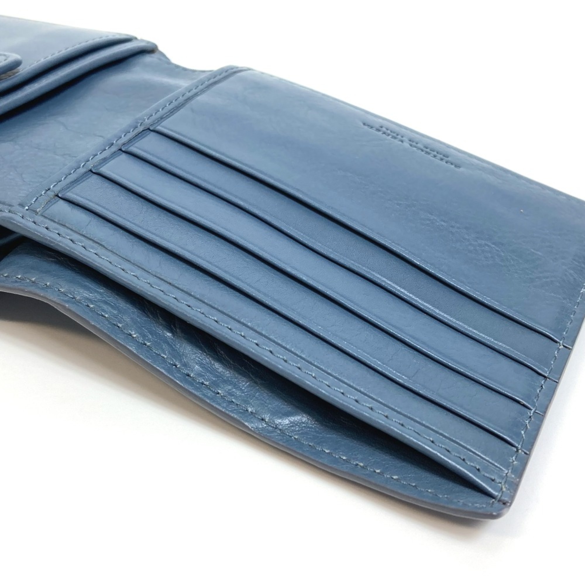 BOTTEGA VENETA Folded wallet Blue Based