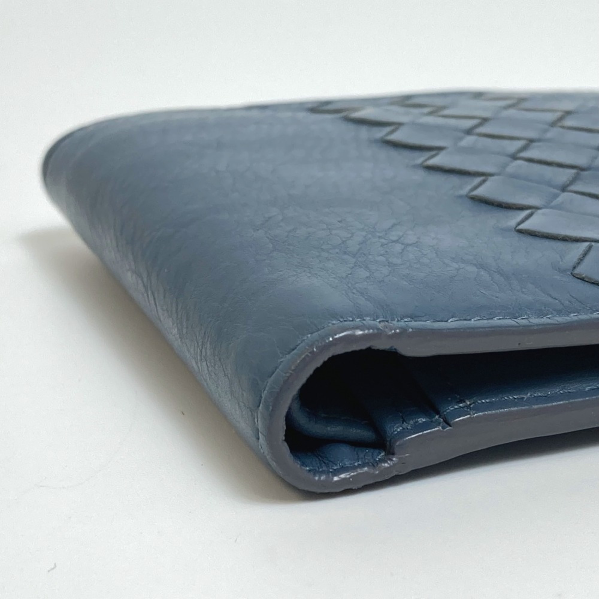 BOTTEGA VENETA Folded wallet Blue Based