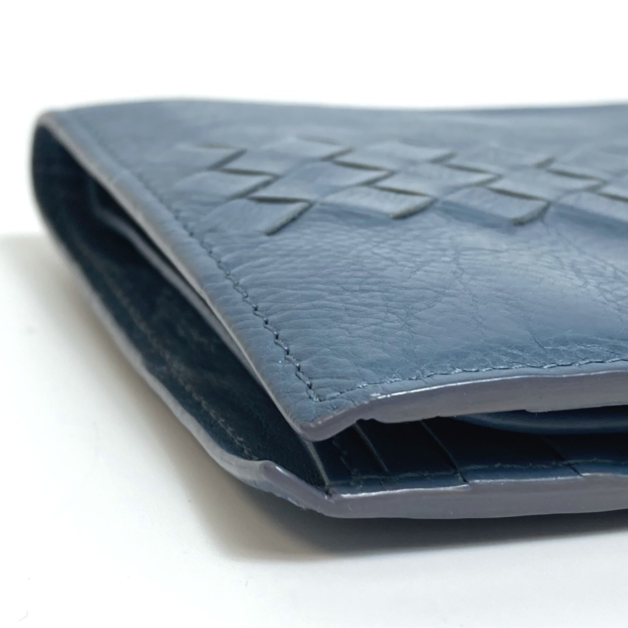 BOTTEGA VENETA Folded wallet Blue Based