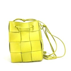 BOTTEGA VENETA 680218 Crossbody Bucket Pochette Shoulder Bag Kiwi Light green