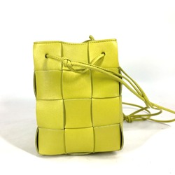 BOTTEGA VENETA 680218 Crossbody Bucket Pochette Shoulder Bag Kiwi Light green