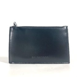 Balenciaga 664044 Coin Compartment Wallet Card Case coin purse Black