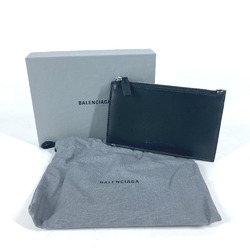 Balenciaga 664044 Coin Compartment Wallet Card Case coin purse Black