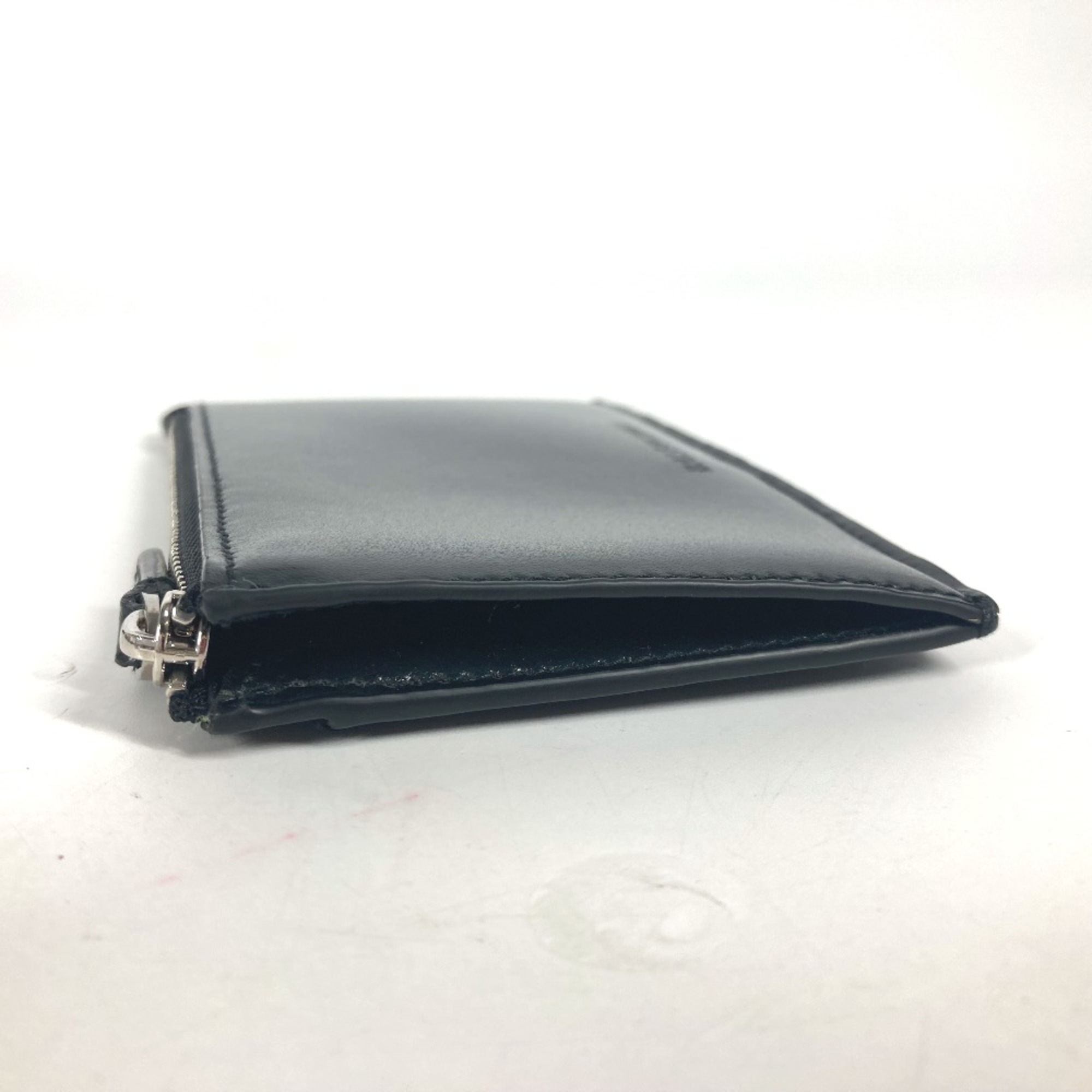 Balenciaga 664044 Coin Compartment Wallet Card Case coin purse Black