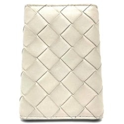 BOTTEGA VENETA 630336 Intrecciato 6-Ring Key Case Key Case Off White