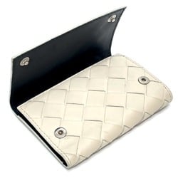 BOTTEGA VENETA 630336 Intrecciato 6-Ring Key Case Key Case Off White