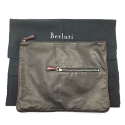 Berlutti Calligraphy Bag Cluch Bag Clutch bag BrownBased