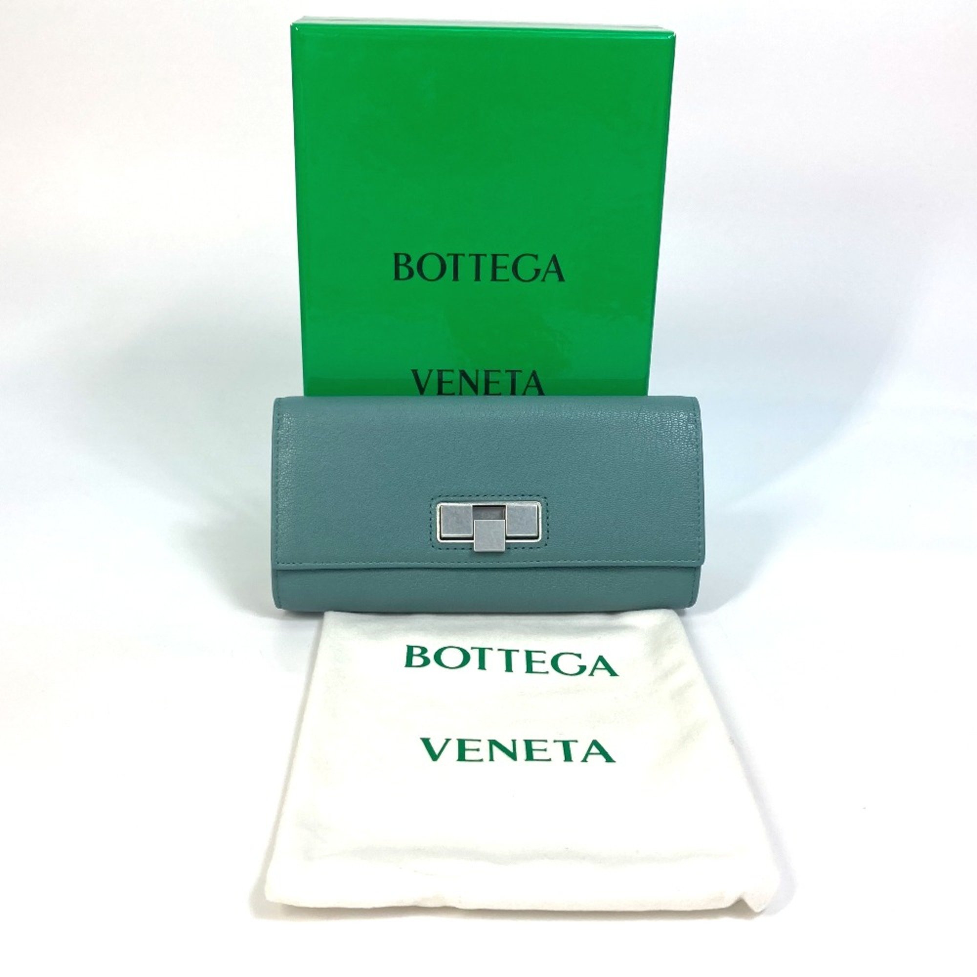 BOTTEGA VENETA 629557 Bifold Long Wallet Long Wallet blue