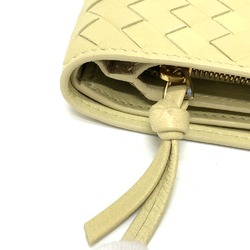 BOTTEGA VENETA 114074 Intrecciato Long Wallet Folded wallet Yellow Based