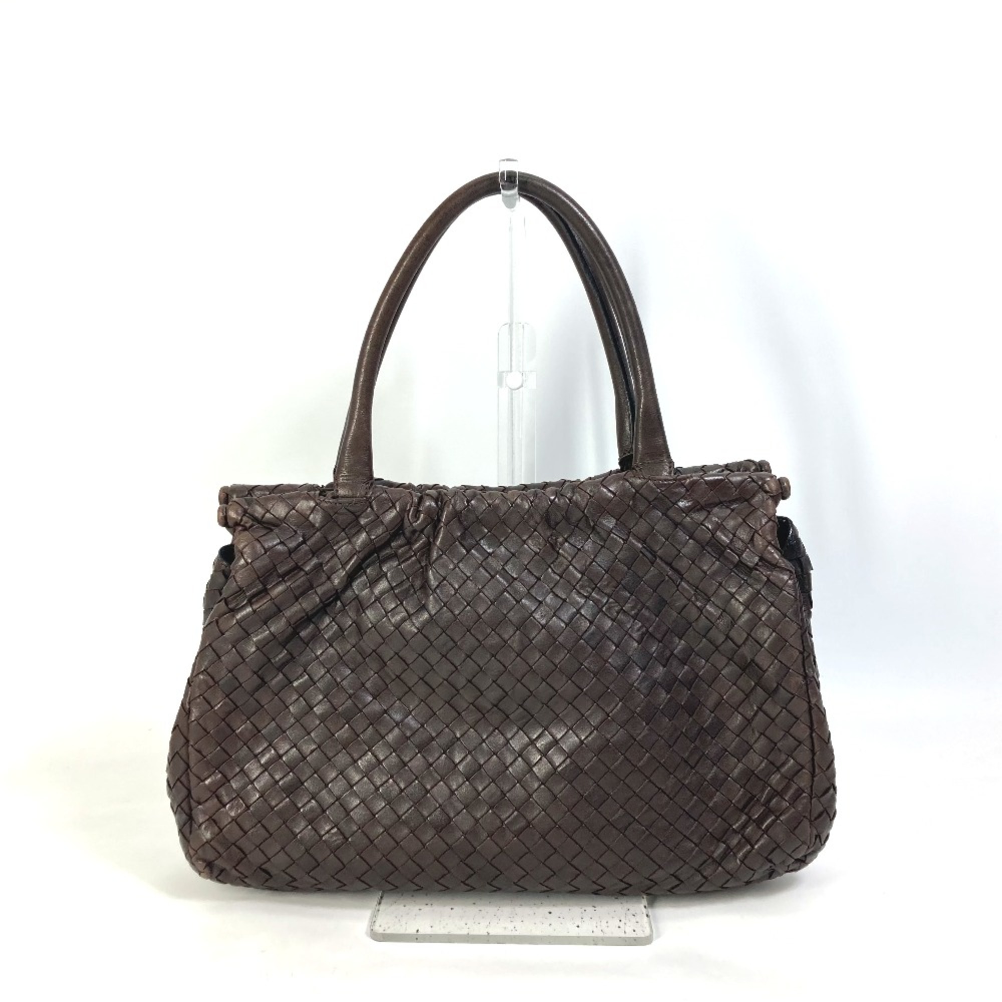 BOTTEGA VENETA 823197 Intrecciato Tote Bag Hand Bag Dark brown