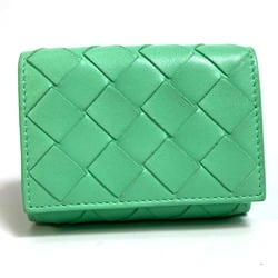 BOTTEGA VENETA 667036 Intrecciato Tri-fold wallet Trifold wallet GreenBased