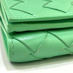 BOTTEGA VENETA 667036 Intrecciato Tri-fold wallet Trifold wallet GreenBased