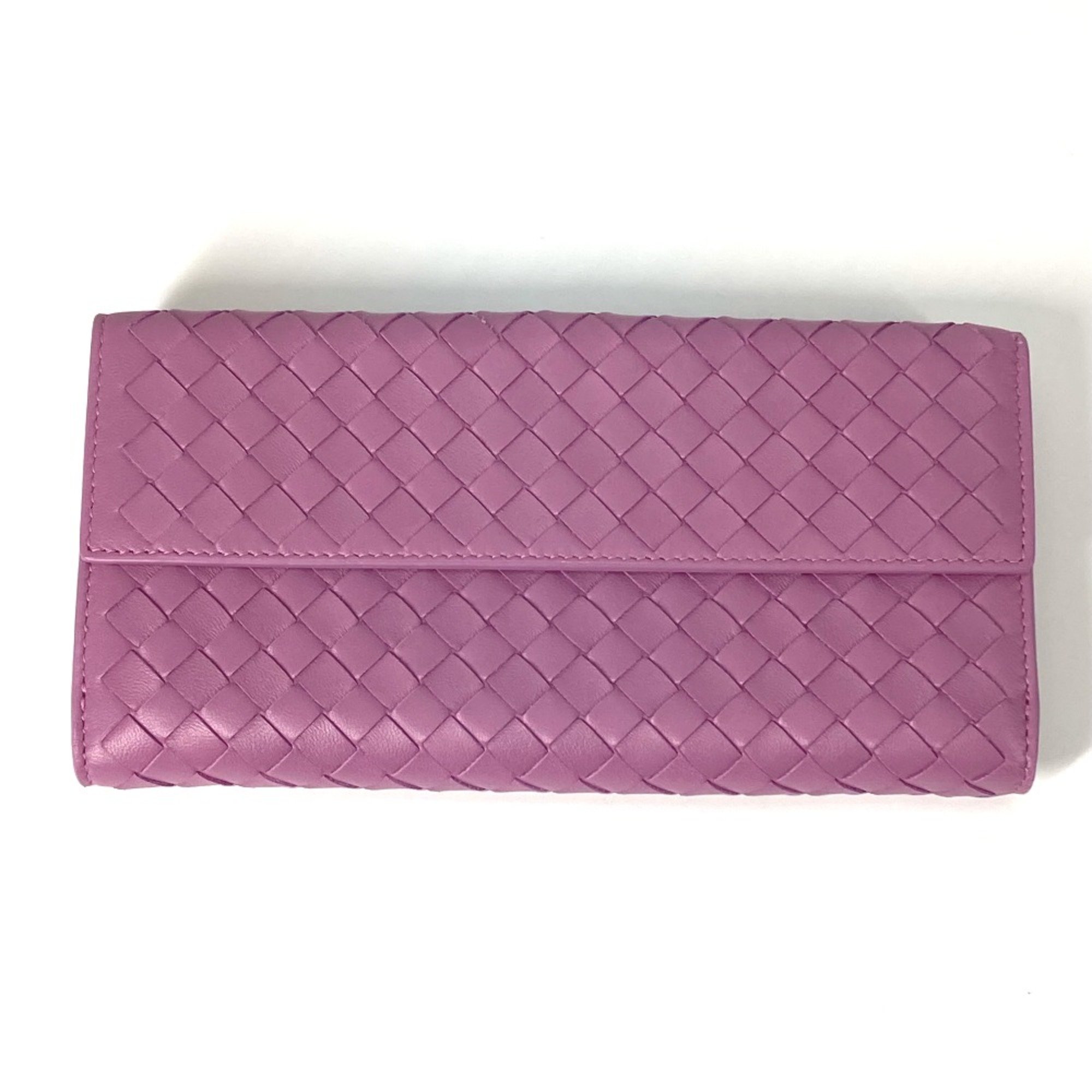 BOTTEGA VENETA Double Snap Long wallet Long Wallet Purple Based