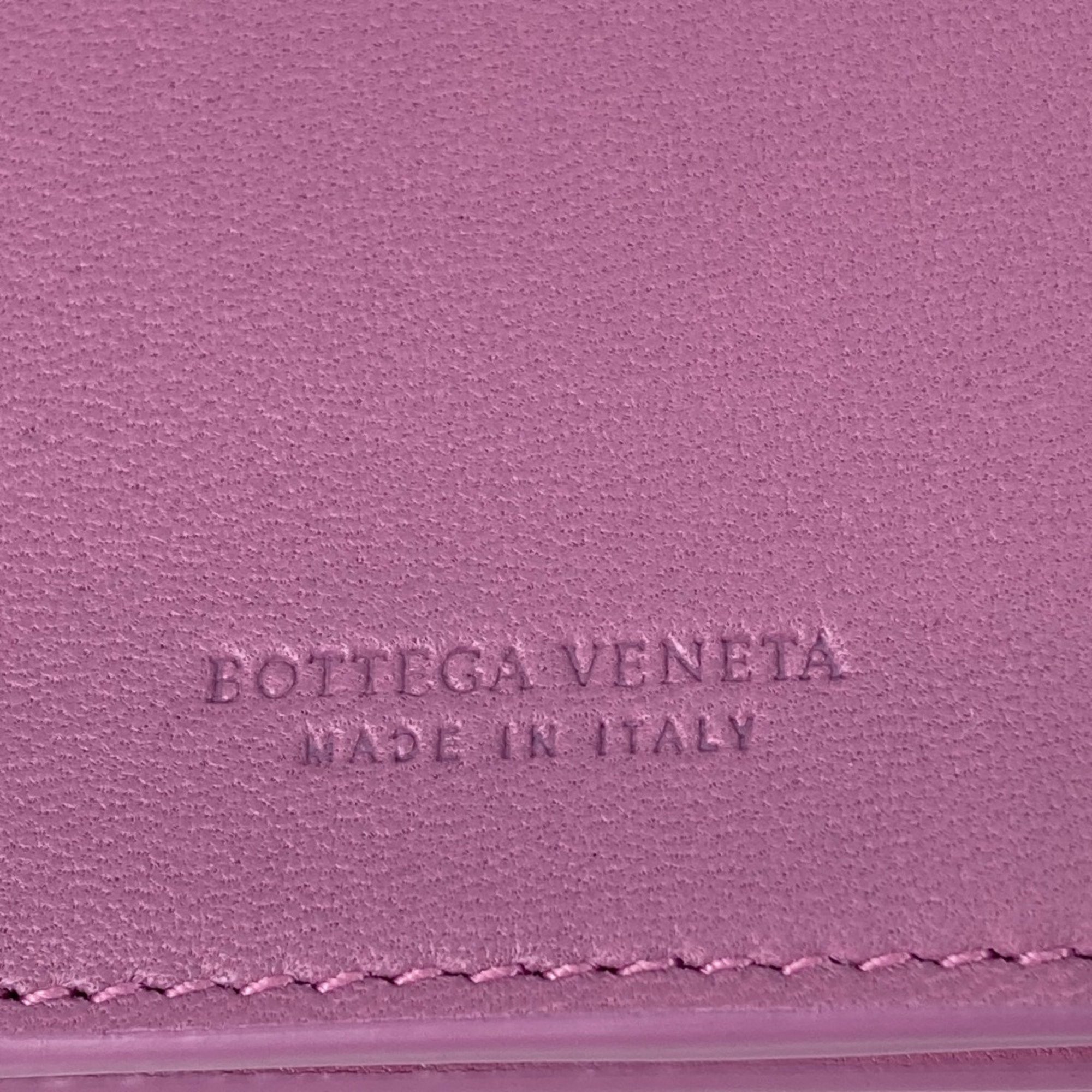 BOTTEGA VENETA Double Snap Long wallet Long Wallet Purple Based