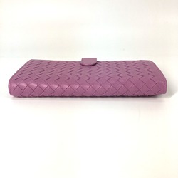 BOTTEGA VENETA Double Snap Long wallet Long Wallet Purple Based