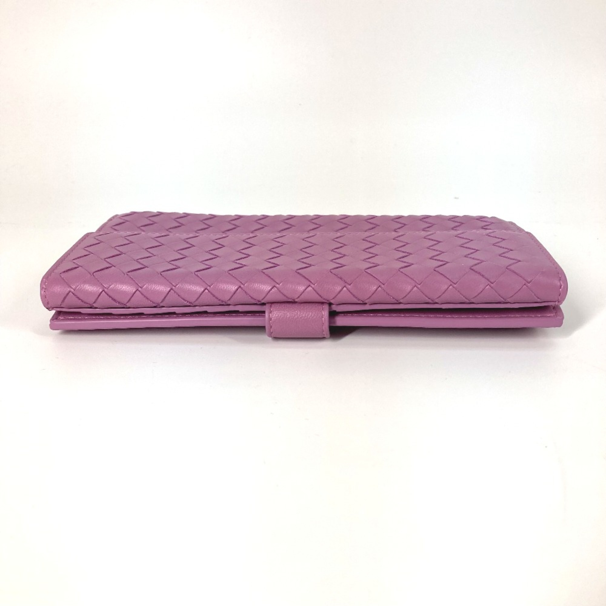 BOTTEGA VENETA Double Snap Long wallet Long Wallet Purple Based