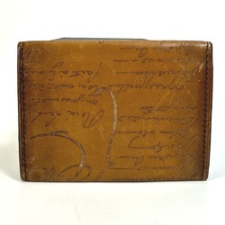 Berlutti Cali Graffiti name card holder Card Case Brown