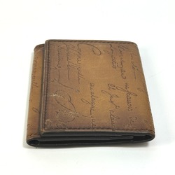 Berlutti Cali Graffiti name card holder Card Case Brown