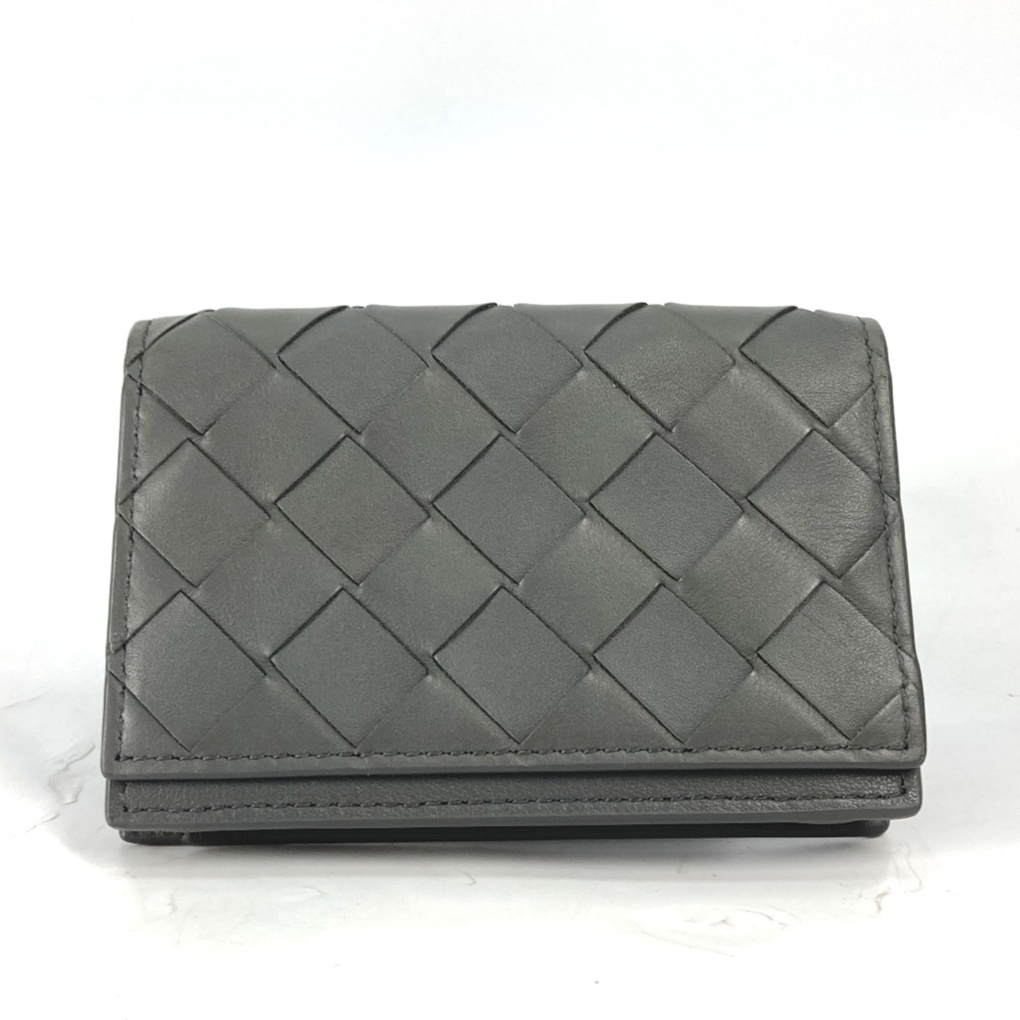 BOTTEGA VENETA 605720 Bifold Pass Case Card Case Card Case gray