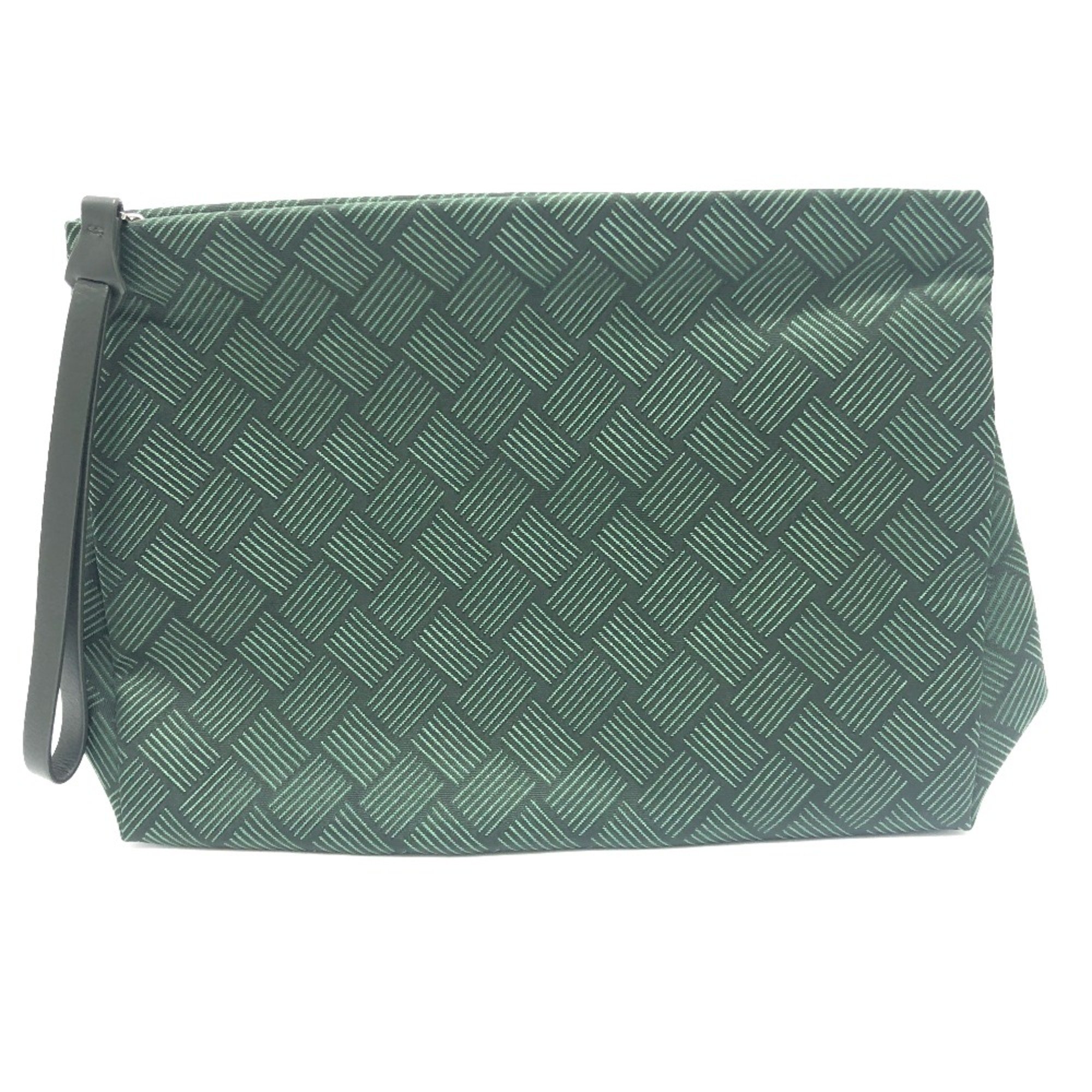 BOTTEGA VENETA Total pattern Intrecciato Bag Cluch Bag Clutch bag Green SilverHardware