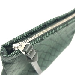 BOTTEGA VENETA Total pattern Intrecciato Bag Cluch Bag Clutch bag Green SilverHardware