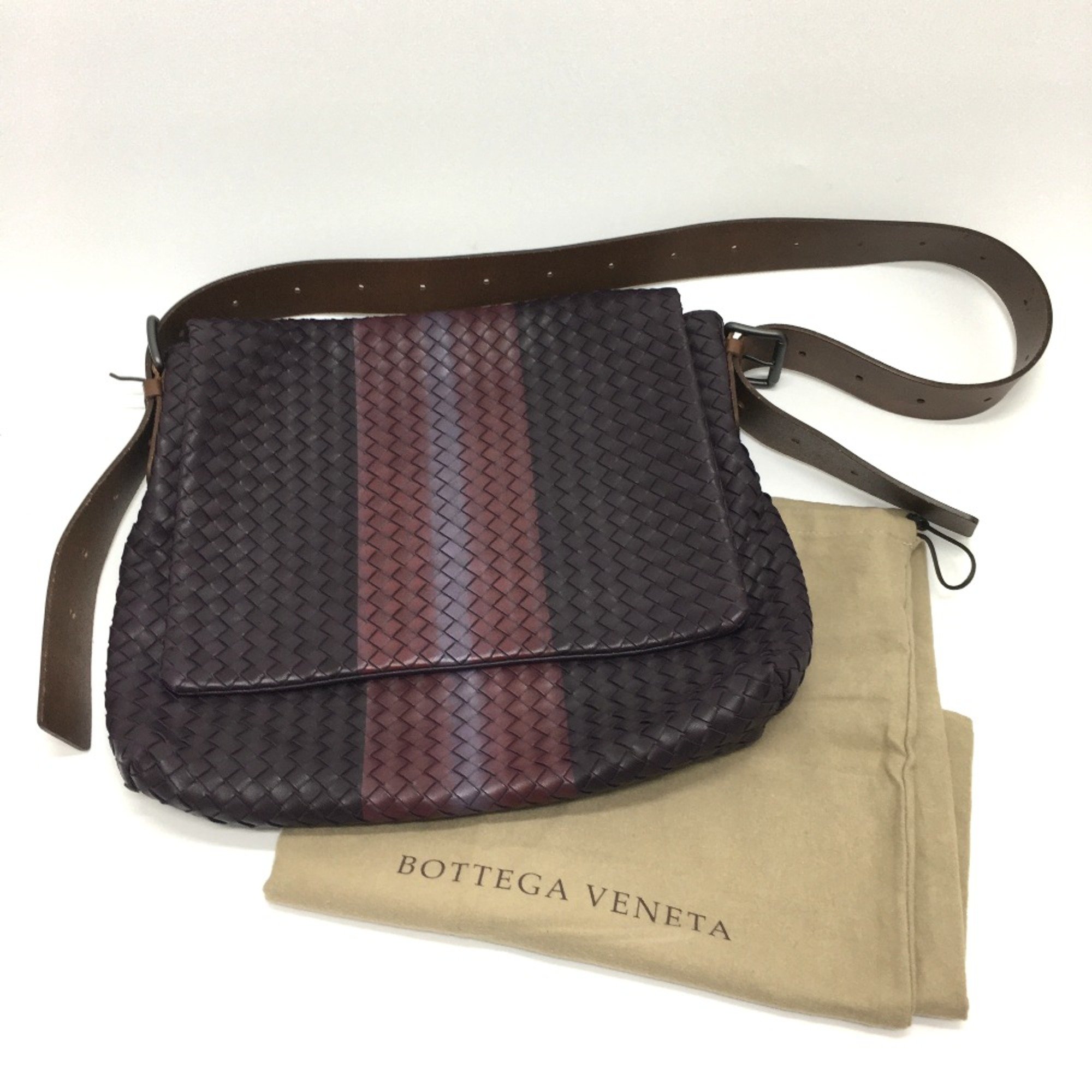 BOTTEGA VENETA 161314 Intrecciato Bag shoulder bag/Crossbody Shoulder Bag Brown